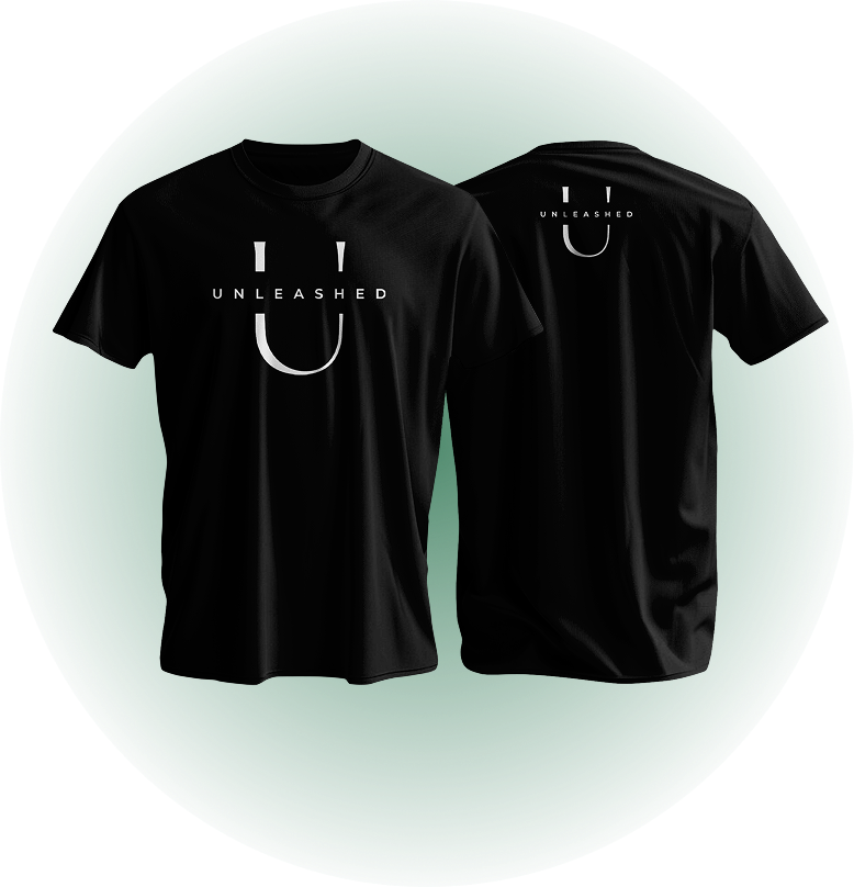 Black Unleashed Shirt - Big Logo