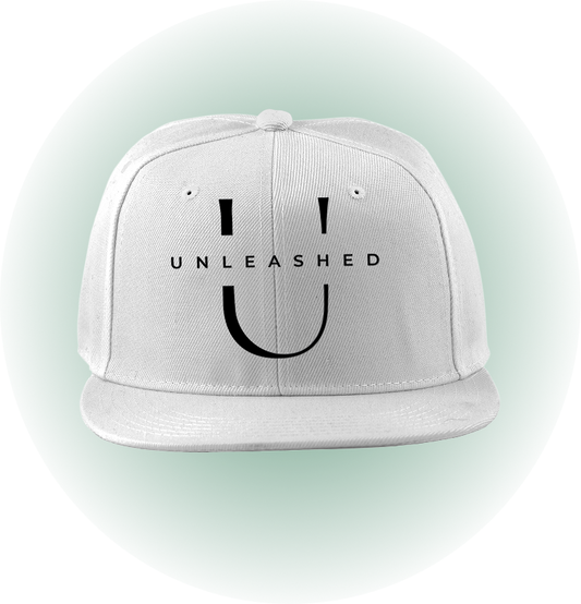 White Unleashed Flatbill Hat