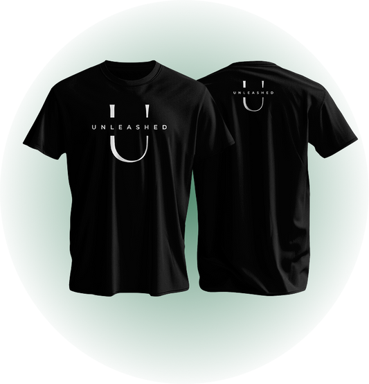 Black Unleashed Shirt - Big Logo